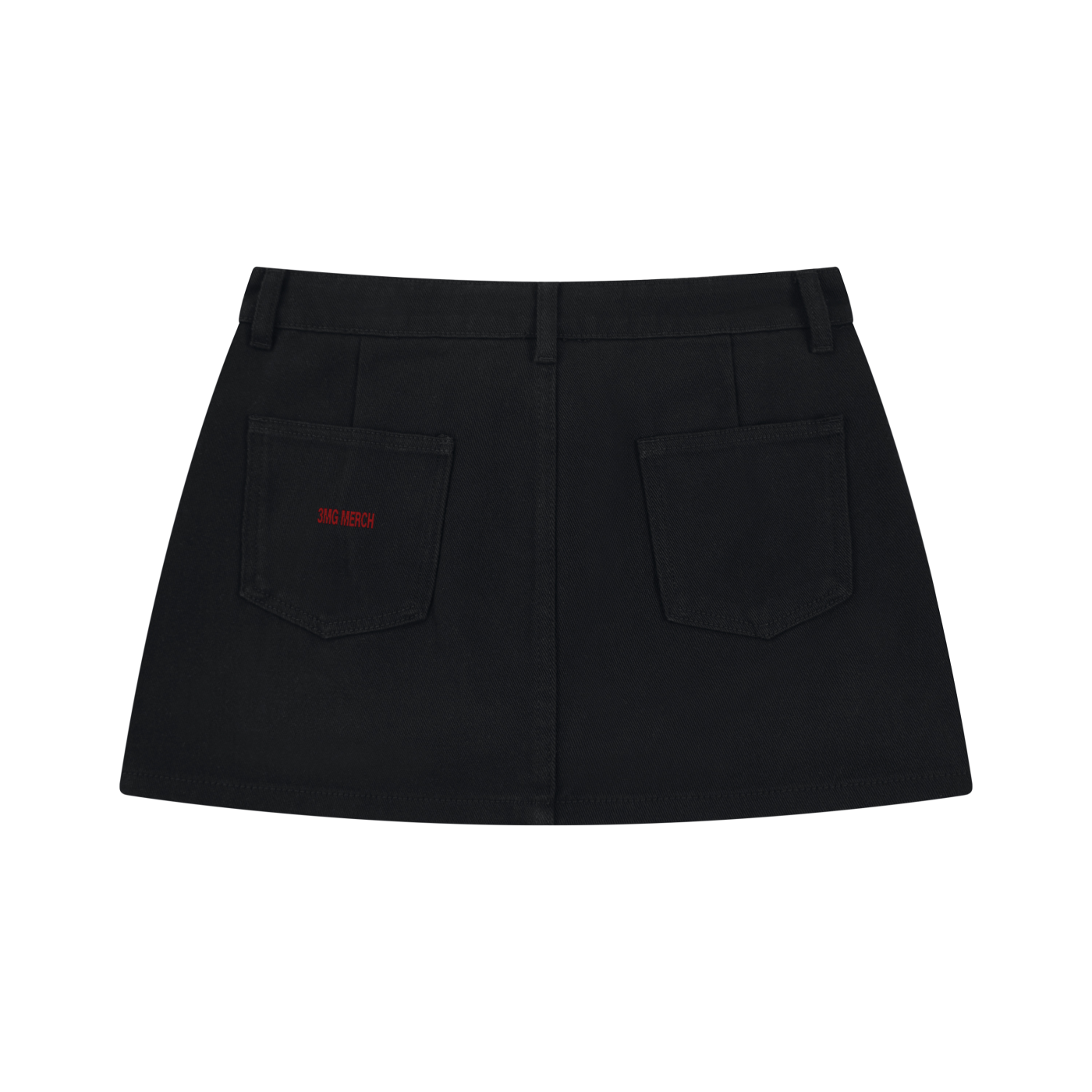 Women's “Cunty Class” Studded Denim Mini Skirt