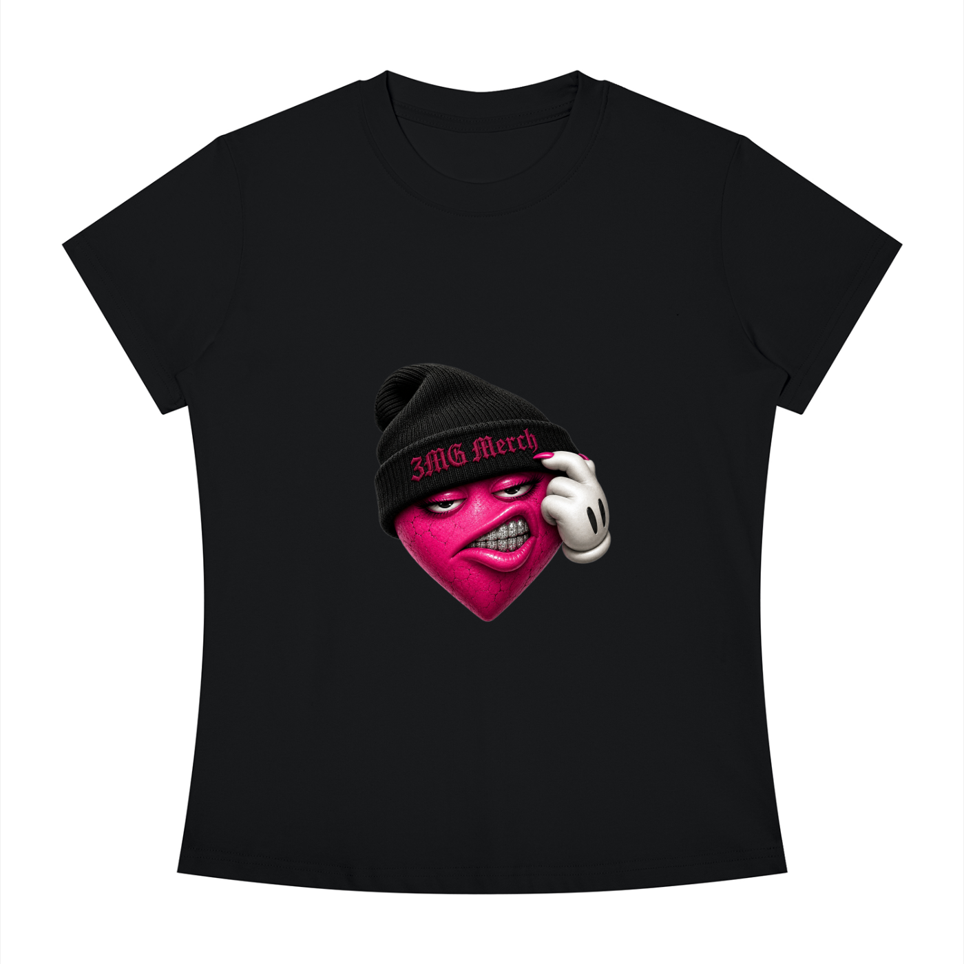 Women's “Hard Love” Slim Fit Crewneck T-Shirt