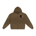 PREMIUM “Hard Love” Hand-Frayed Zip Hoodie