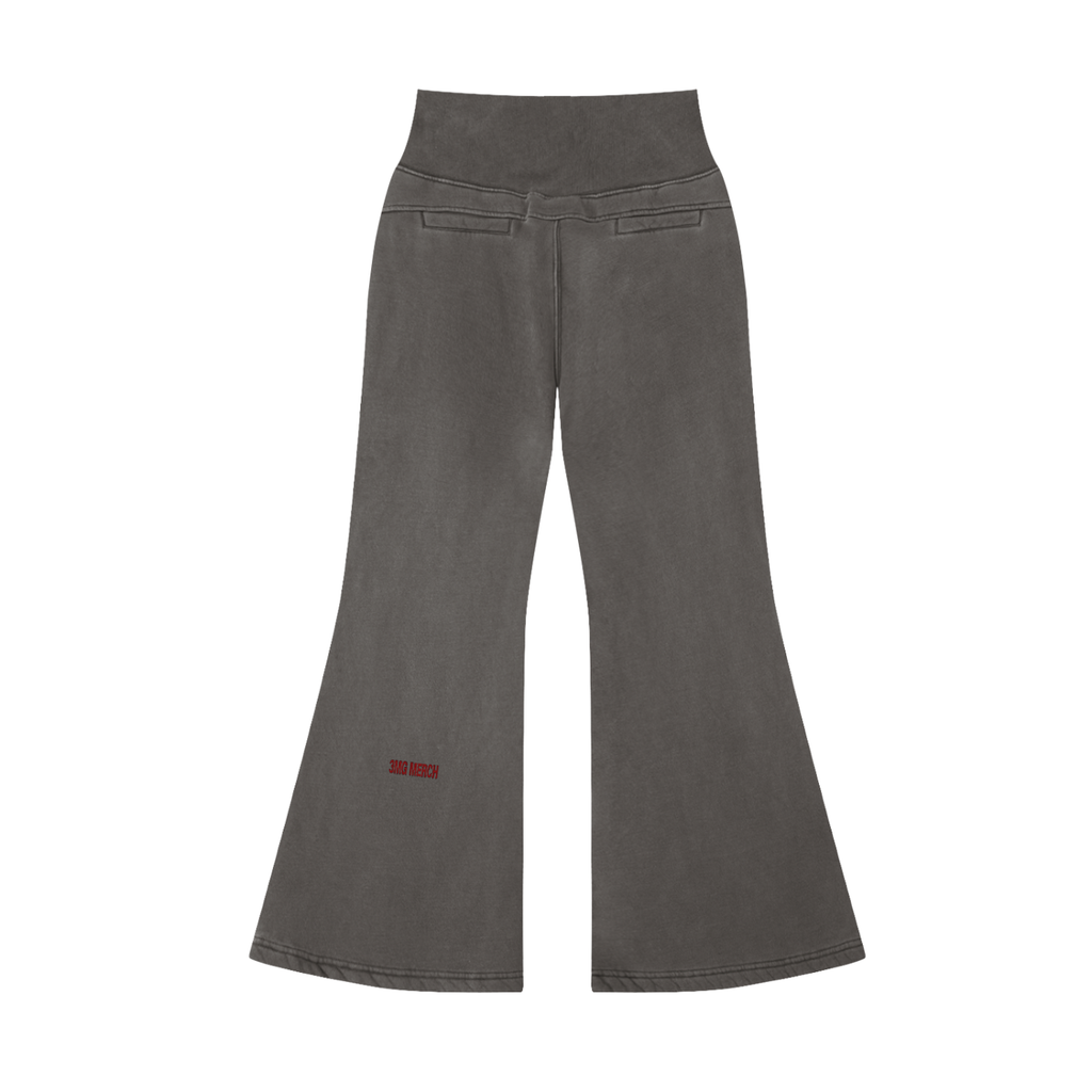 Women’s “3MG Merch” Vin-Washed Flared Fleece Pants