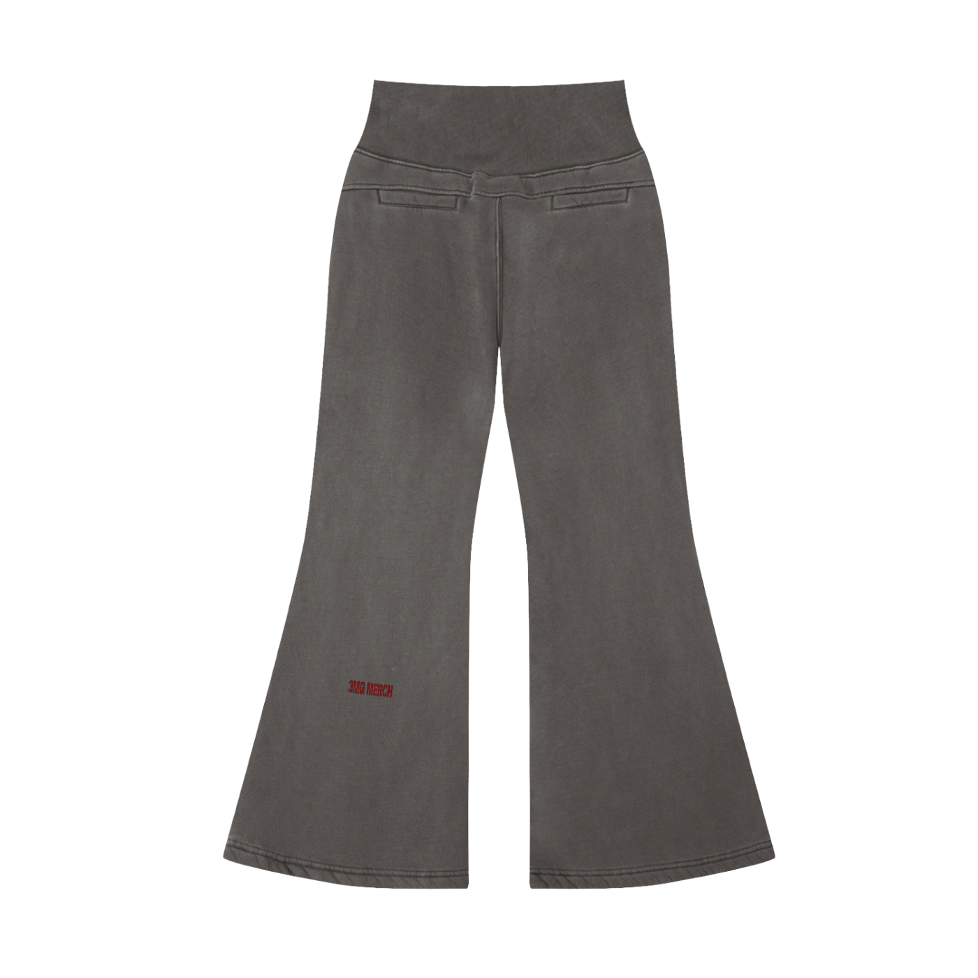 Women’s “3MG Merch” Vin-Washed Flared Fleece Pants