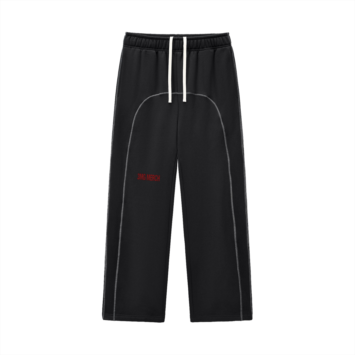Unisex “3MG Merch” Contrast-Stitched Fleece Sweatpants