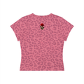 Women’s “Rose Pink” Leopard Crop Top