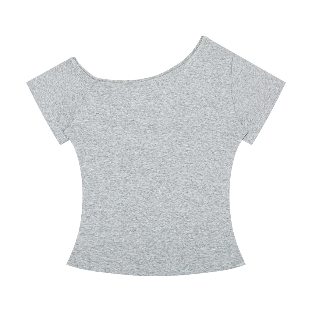 Women’s “Eyes Up Here” Off-the-Shoulder T-Shirt