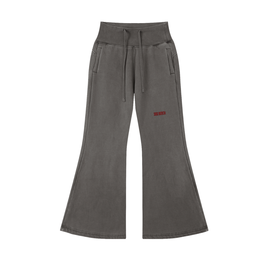 Women’s “3MG Merch” Vin-Washed Flared Fleece Pants