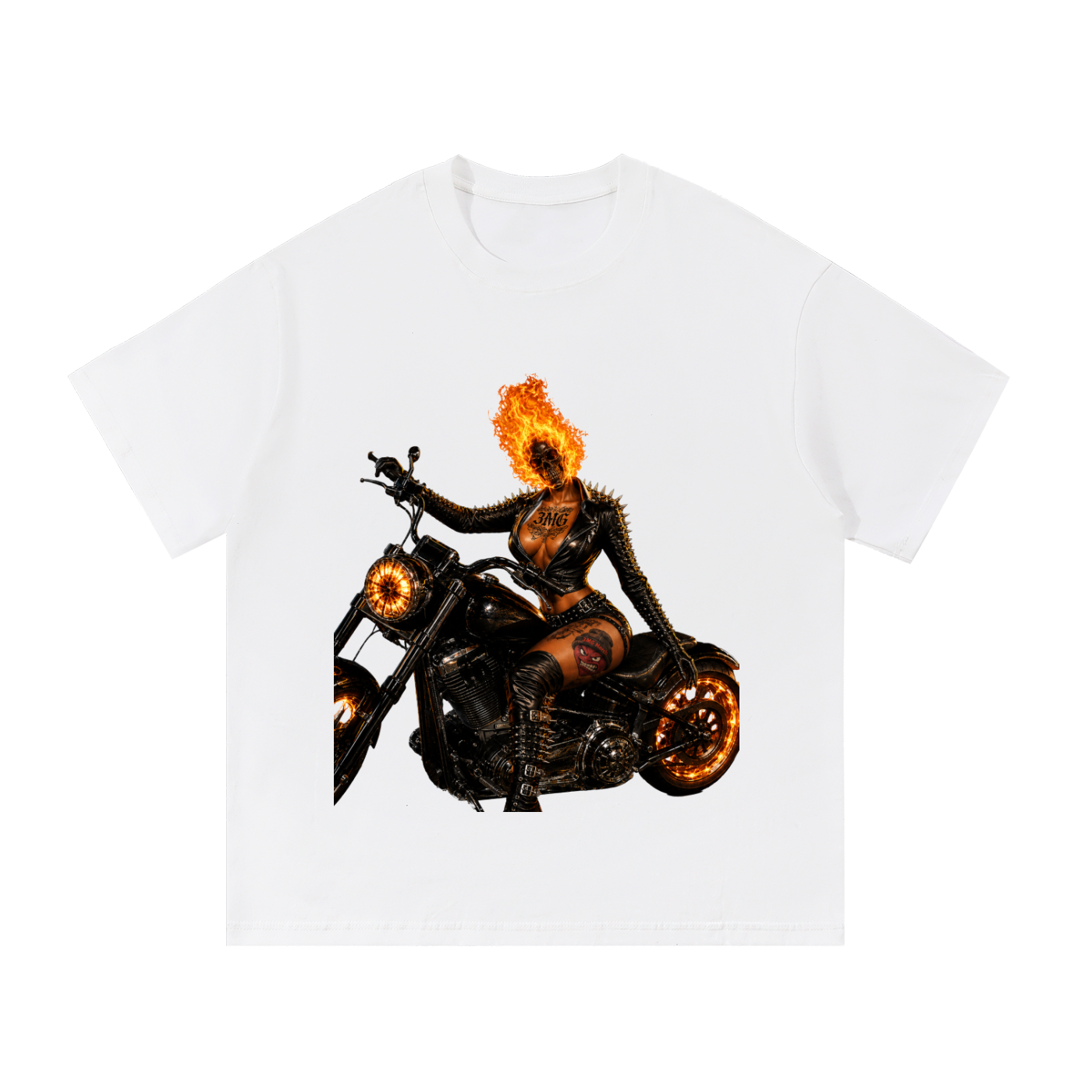 Unisex “QoQ Ghost Rydah” Cotton Tee