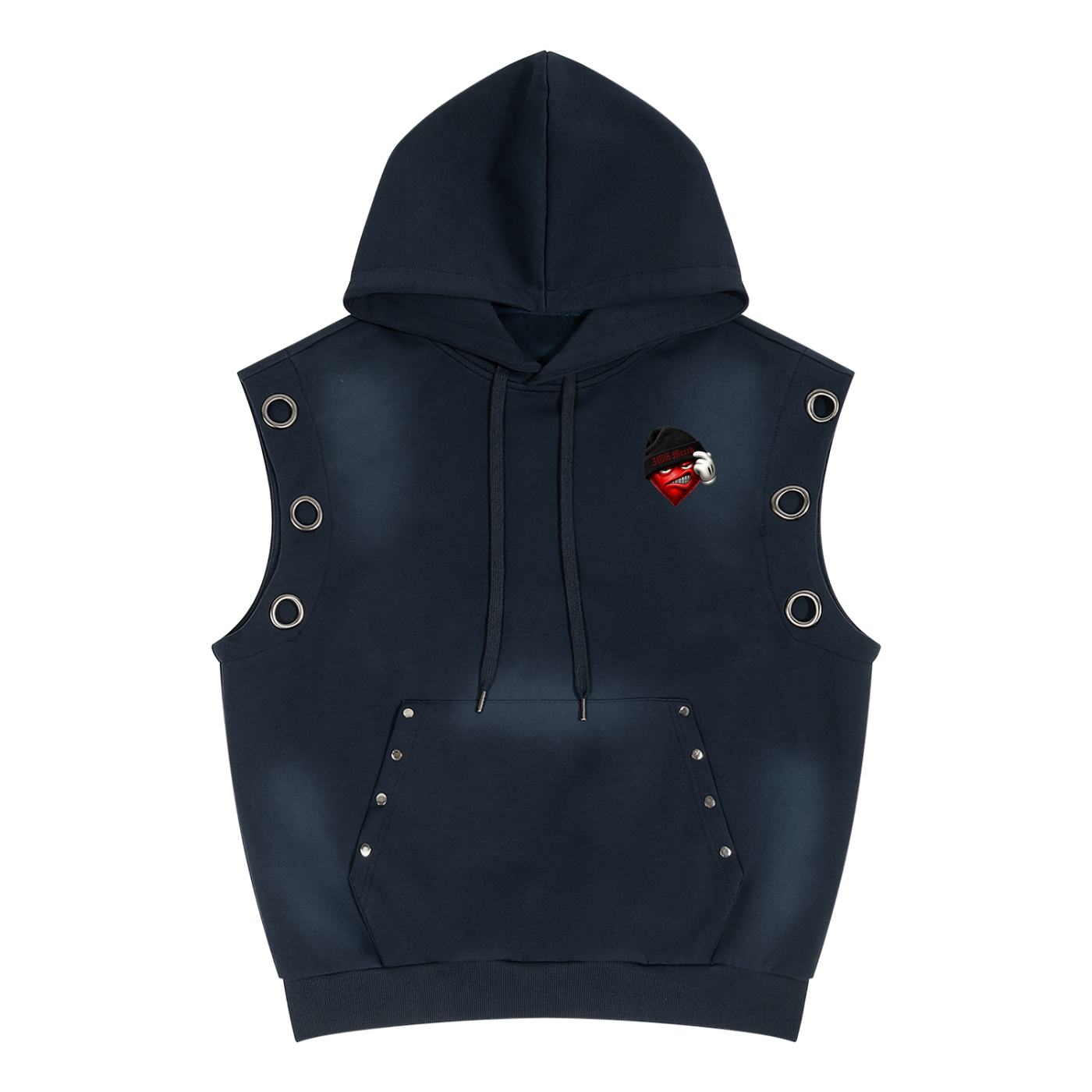 Unisex “Hard Love” Sleeveless Hoodie