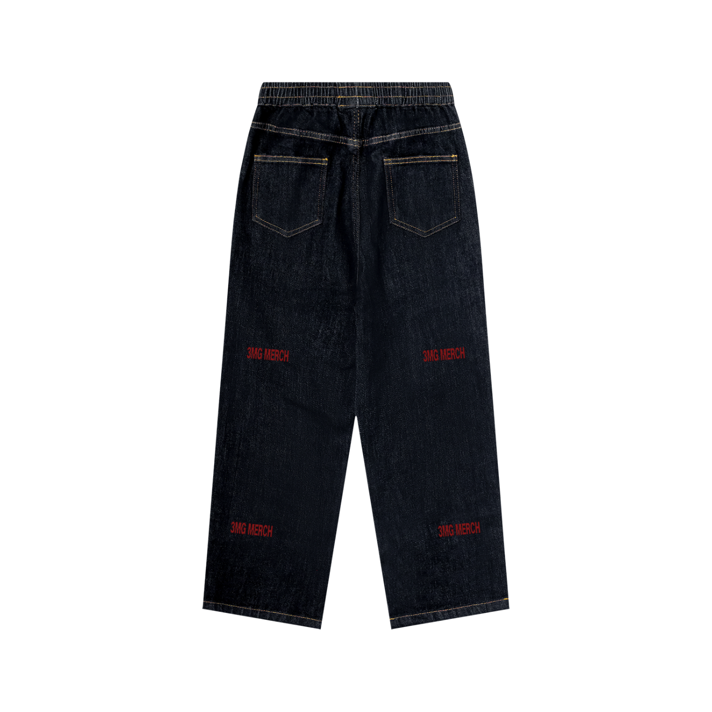 Kid’s “3MG Merch” Straight Leg Elastic Waist Jeans
