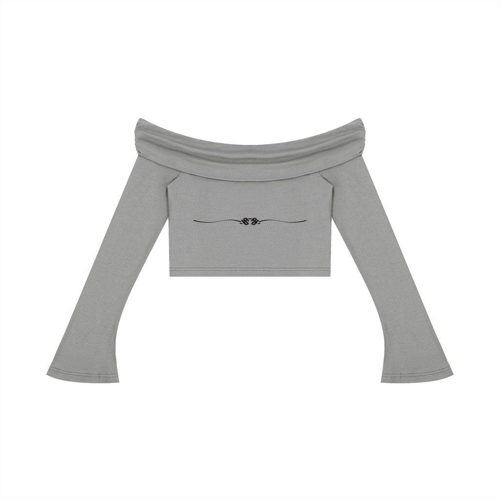 Women's Off-the-Shoulder Bell Crop