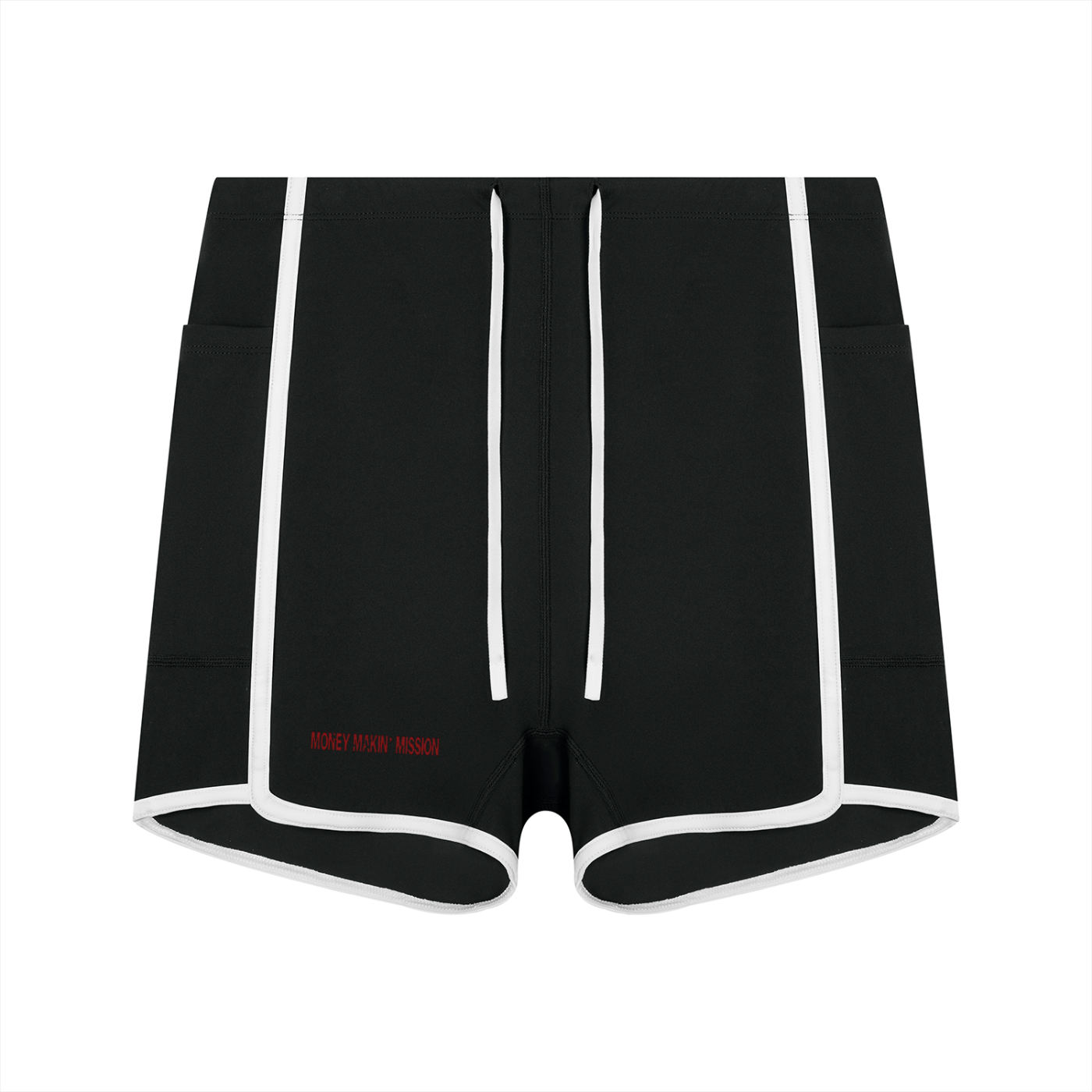 Women's “Money Makin’ Mission” Color Block Yoga Shorts