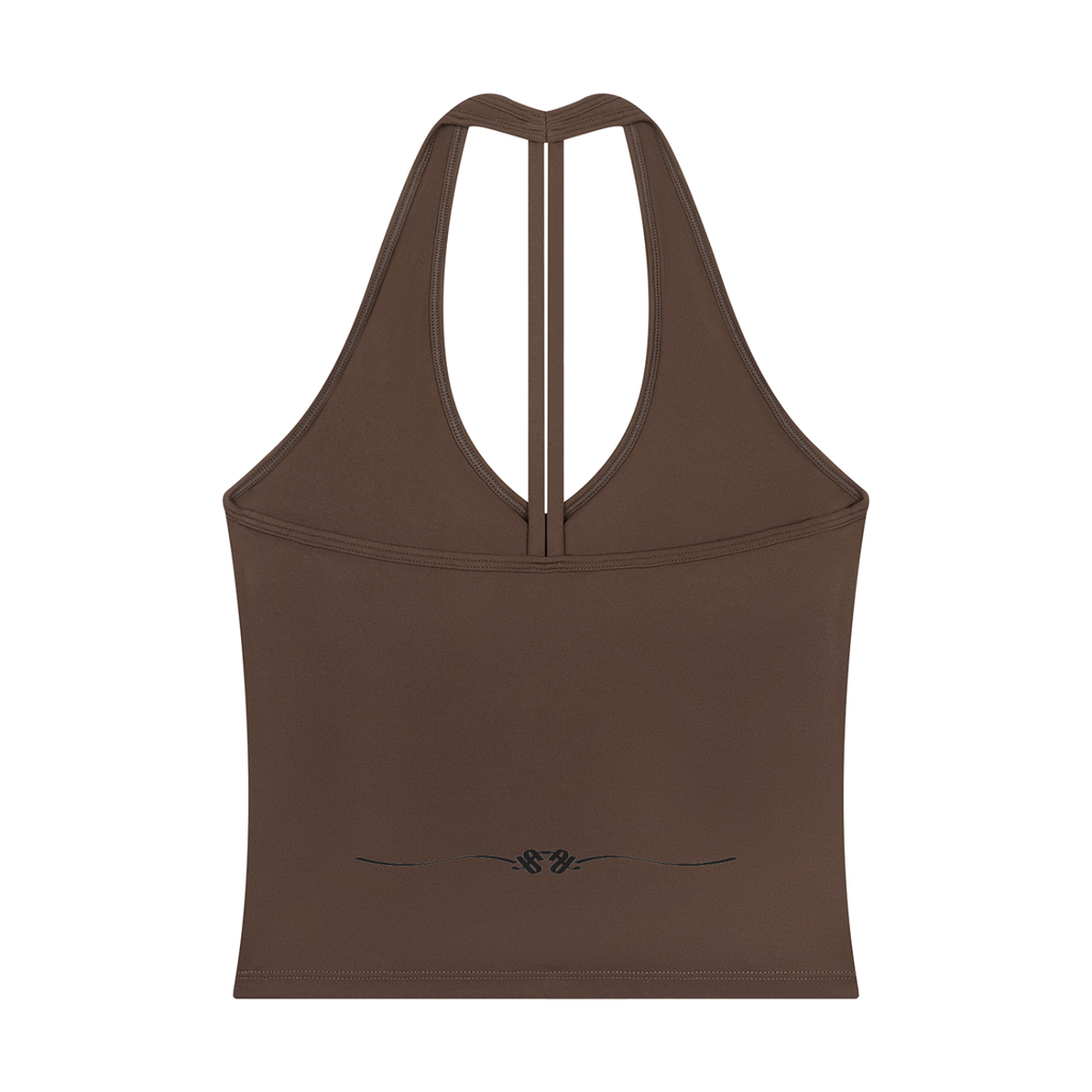 Women’s “3MG Merch” Halter V-Neck Yank Top