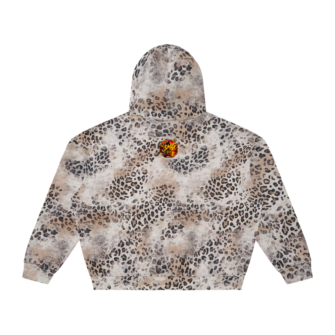Unisex “Money Makin’ Mission” Vin-Wash Leopard Full Zip Hoodie