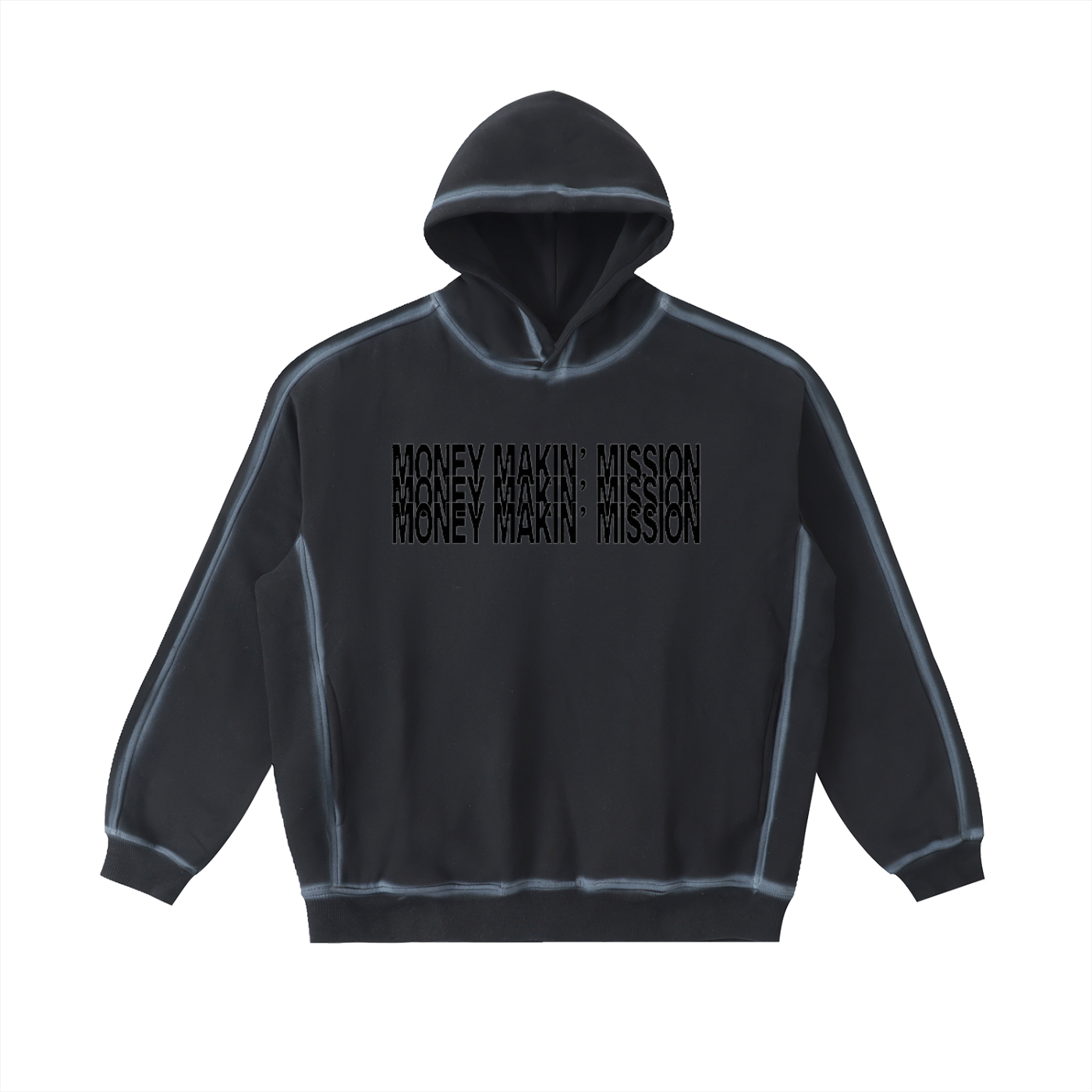 “Money Makin’ Mission” Sunfaded Edge Fleece Hoodie