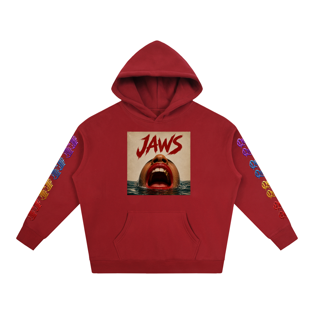 Unisex “Quality Jaws” Oversize Fleeced Hoodie