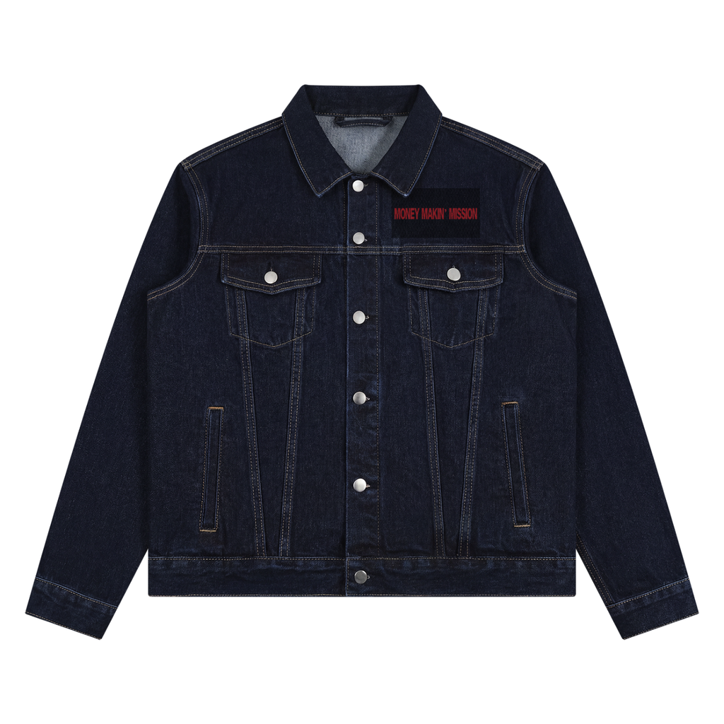 Unisex “Money Makin’ Tiger” Vin-Wash Denim Jacket