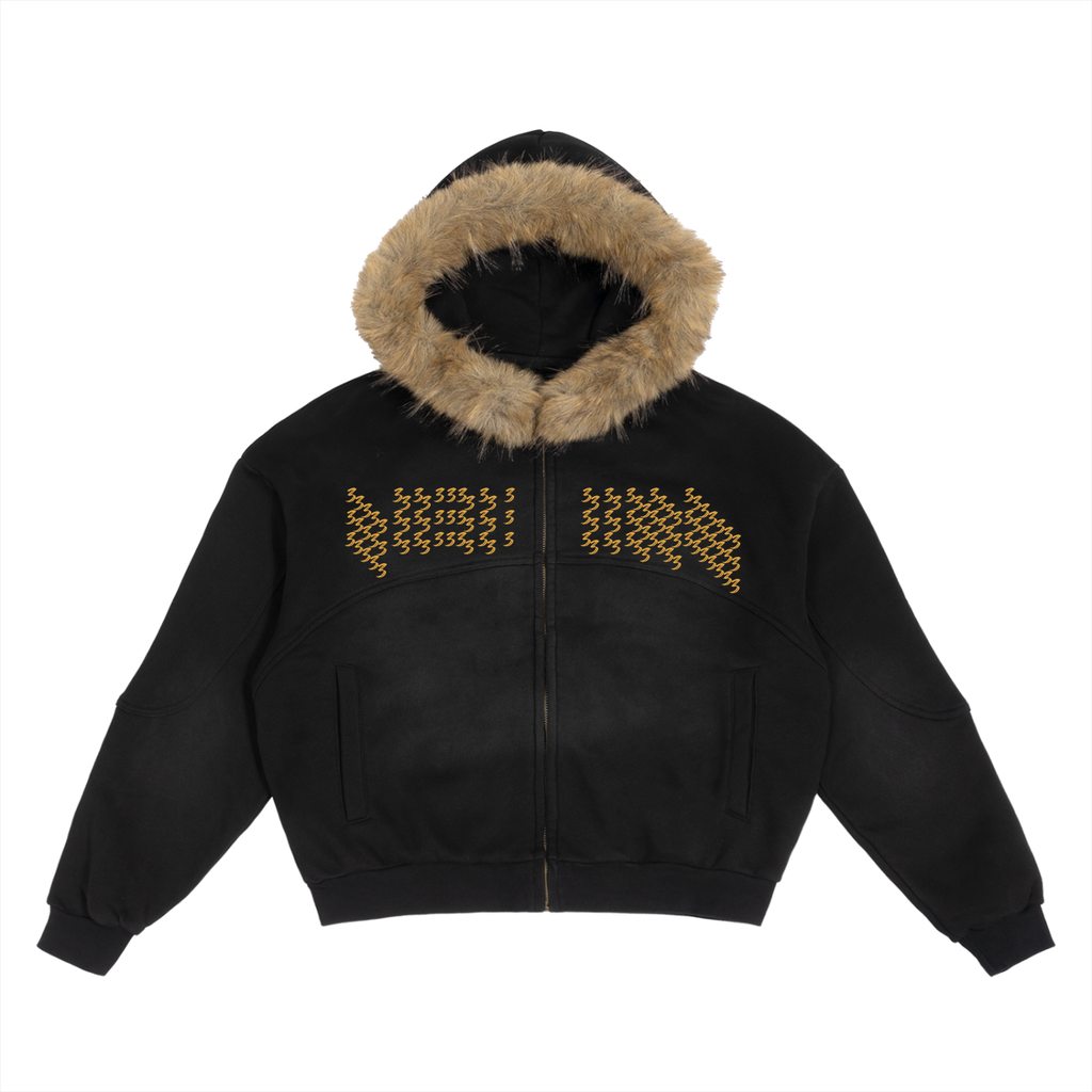 333’s Detach Fur Hoodie