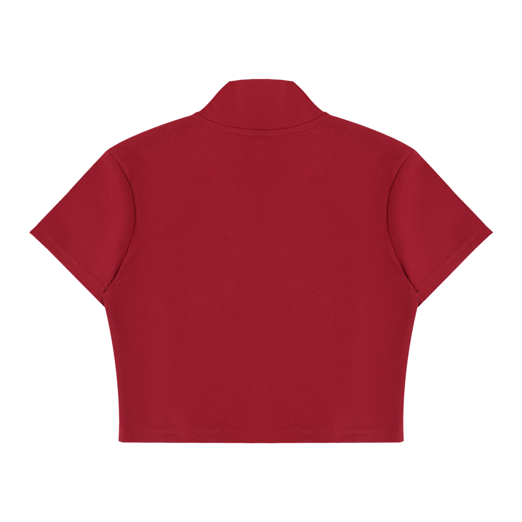 Women's “Hard Love Cropped Full Zip T-Shirt