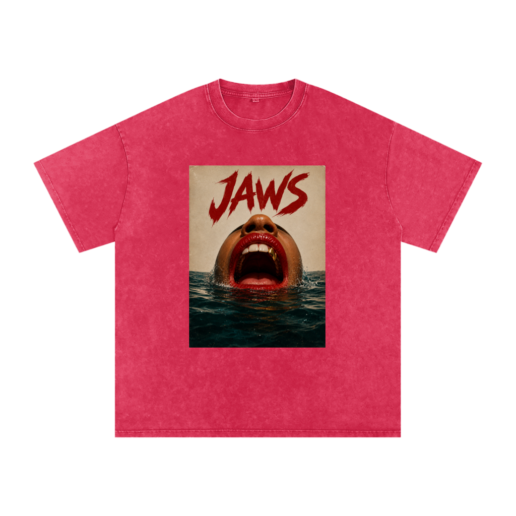 Oversized “Jaws” Cotton Tee
