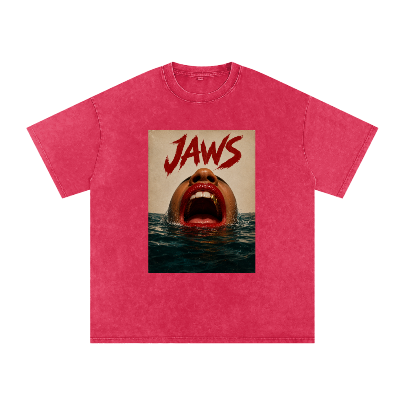Oversized “Jaws” Cotton Tee