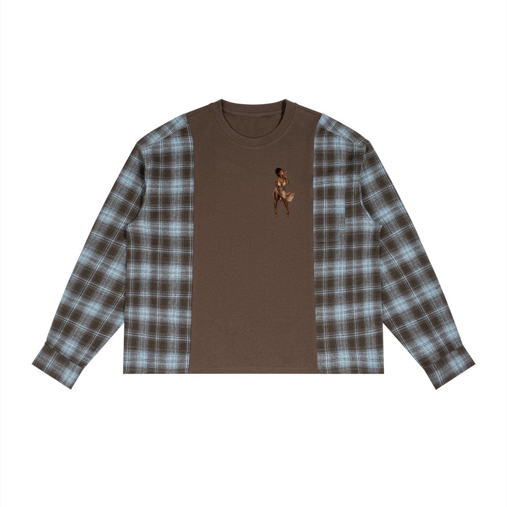 Unisex “Cunty Class” Plaid Long Sleeve