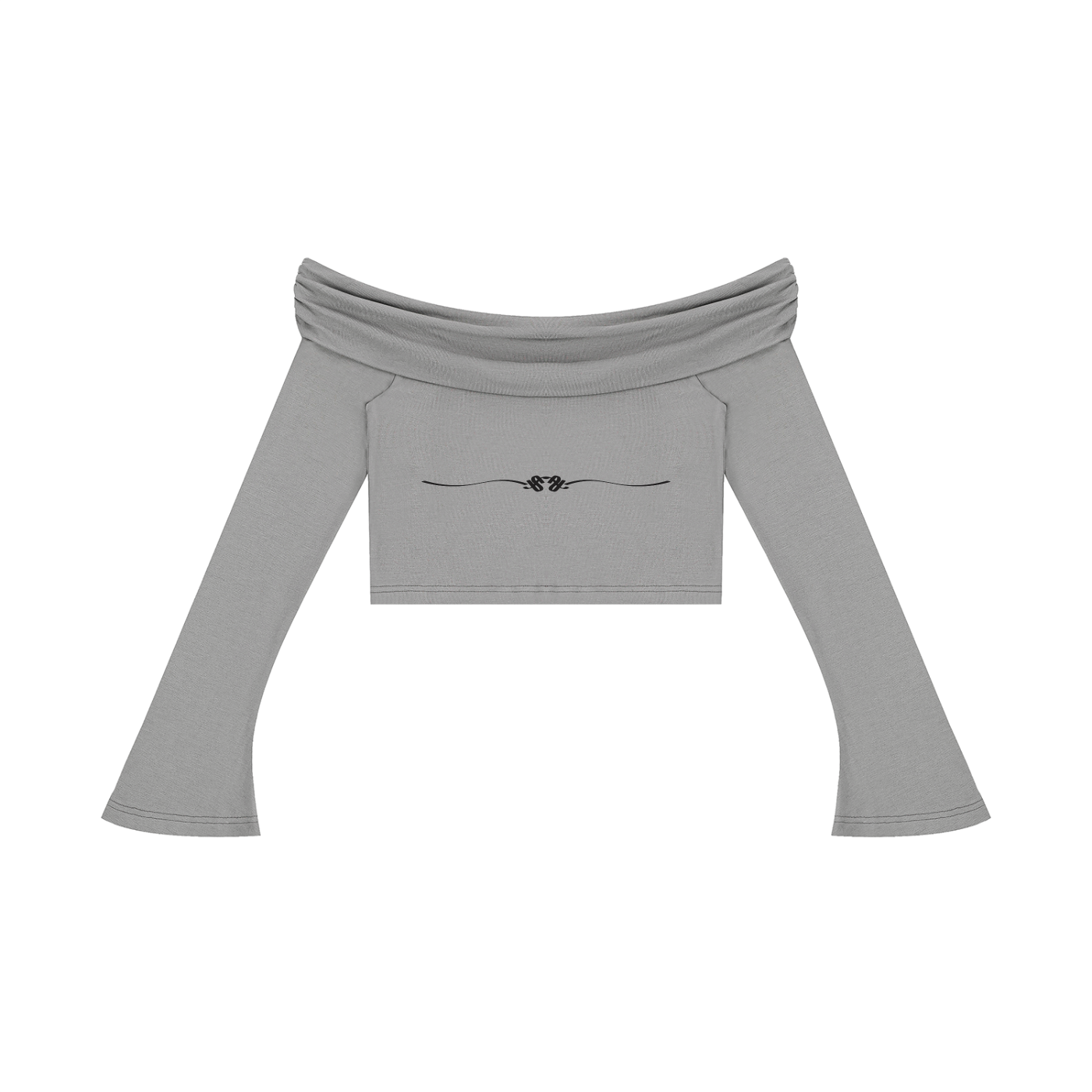 Women's Off-the-Shoulder Bell Crop