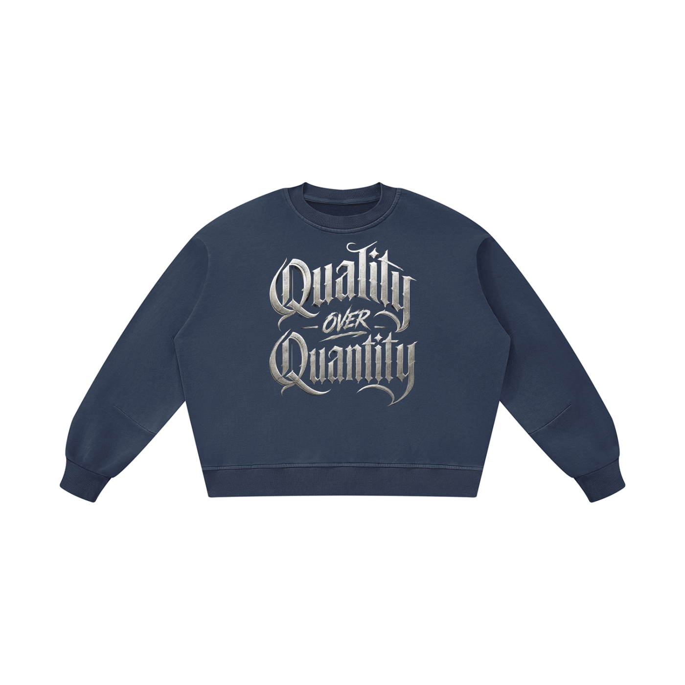 Unisex “Quality over Quantity” Vin-Wash Sweatshirt